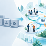 Agile Transformation: Vom starren Rollout zum vernetzten Organisationssystem