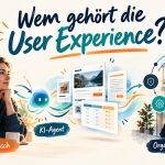 Mensch, persönlicher KI-Agent und Unternehmensplattform als Modell einer zukünftigen adaptiven User Experience