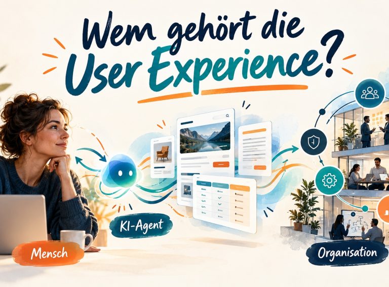 Wem gehört die User Experience der Zukunft? Mensch, persönlicher KI-Agent und Unternehmensplattform als Modell einer zukünftigen adaptiven User Experience